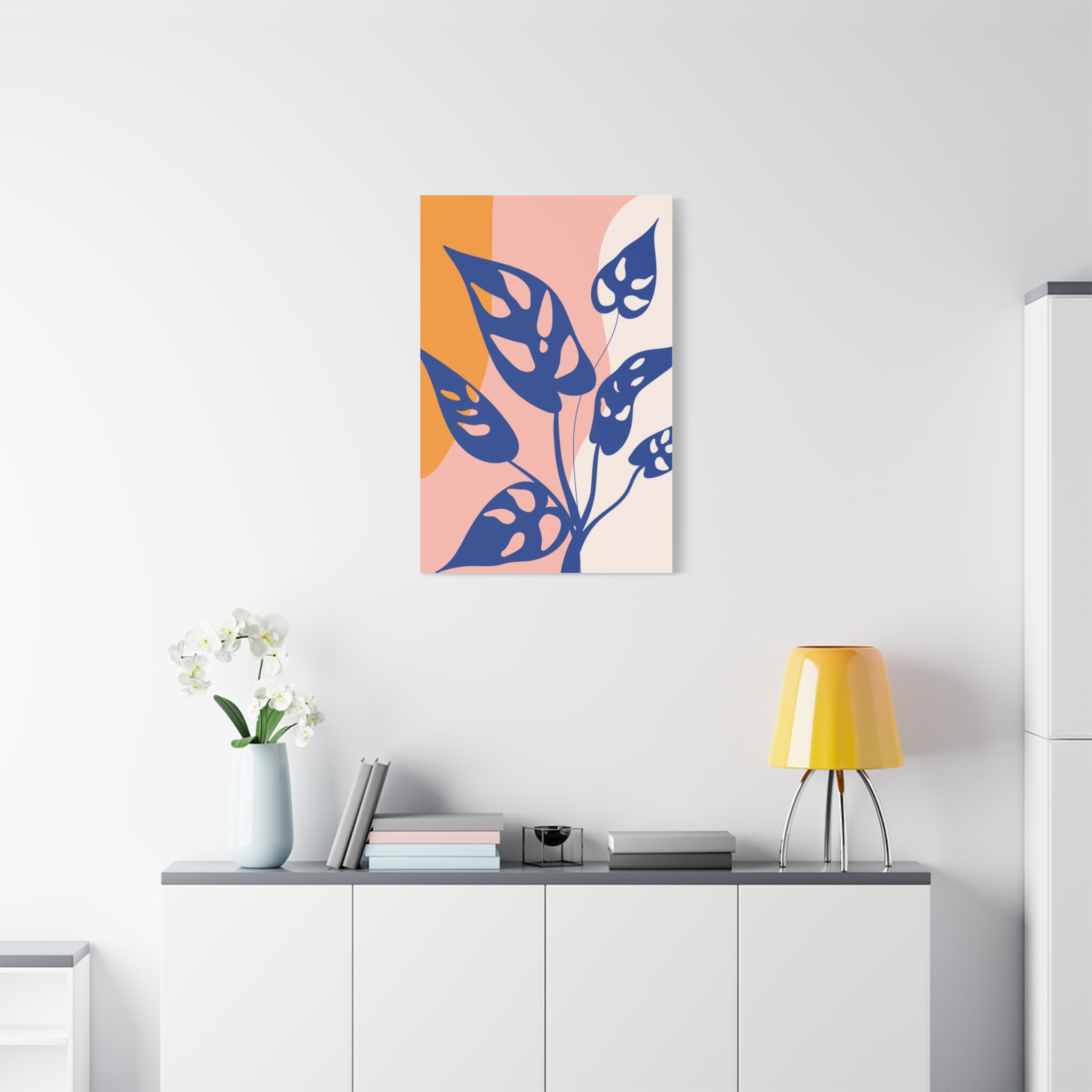 Canvas Art Print (Blue Monstera) - Image 11
