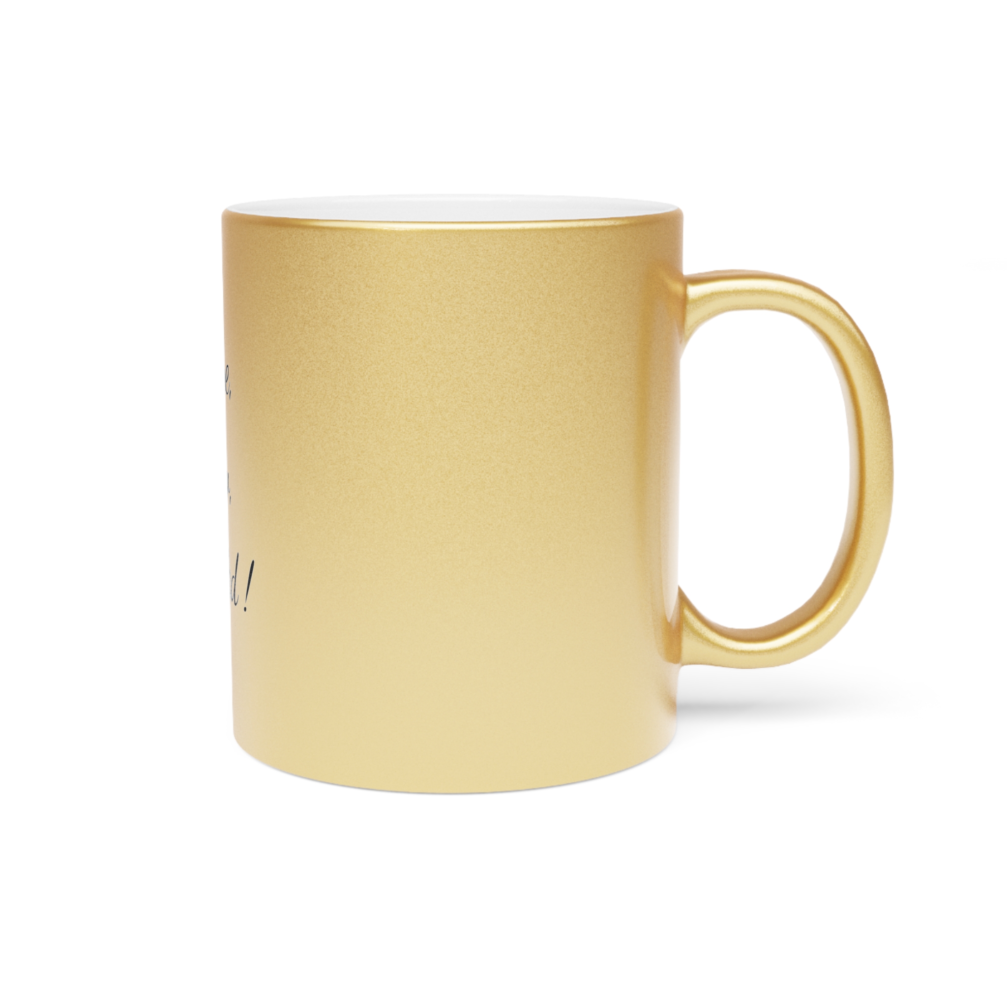 Metallic "I came, I saw, I crafted ! " Mug (SilverGold) - Image 7