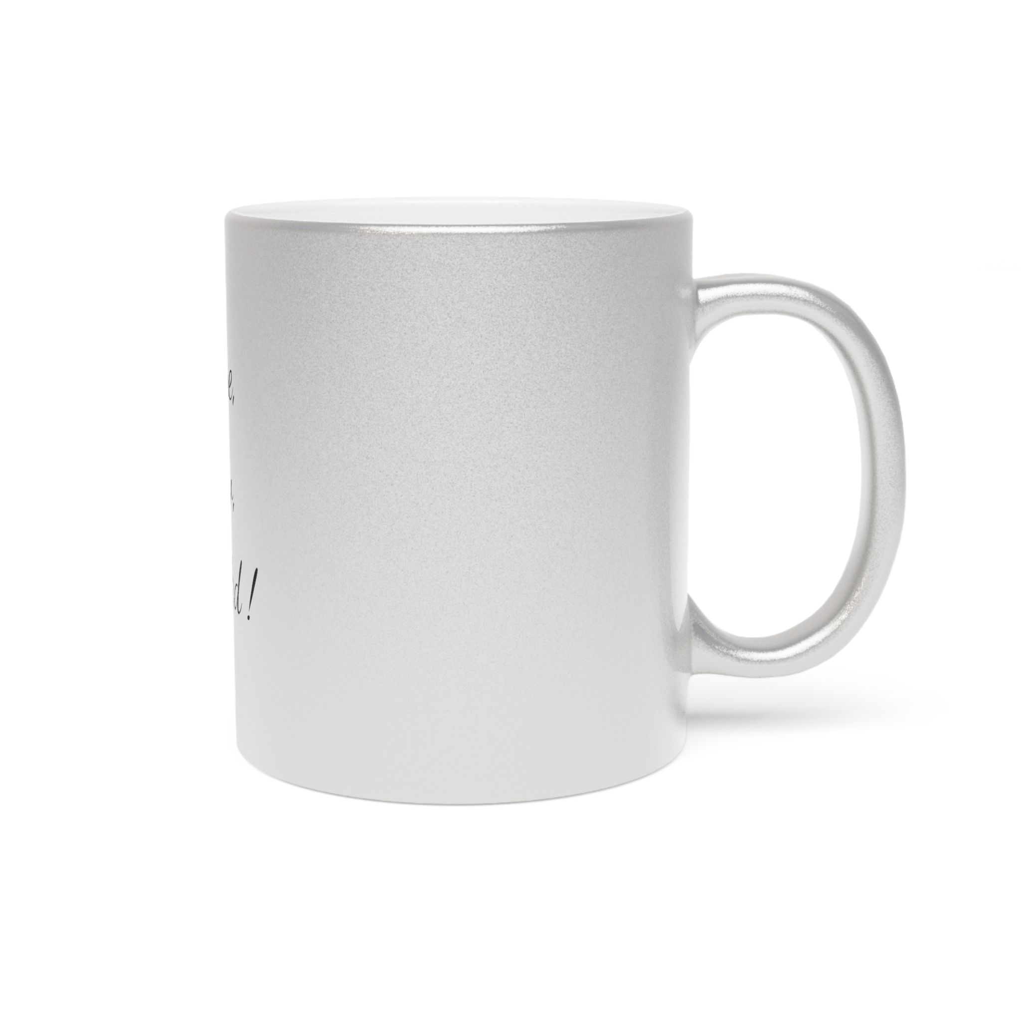 Metallic "I came, I saw, I crafted ! " Mug (SilverGold) - Image 3