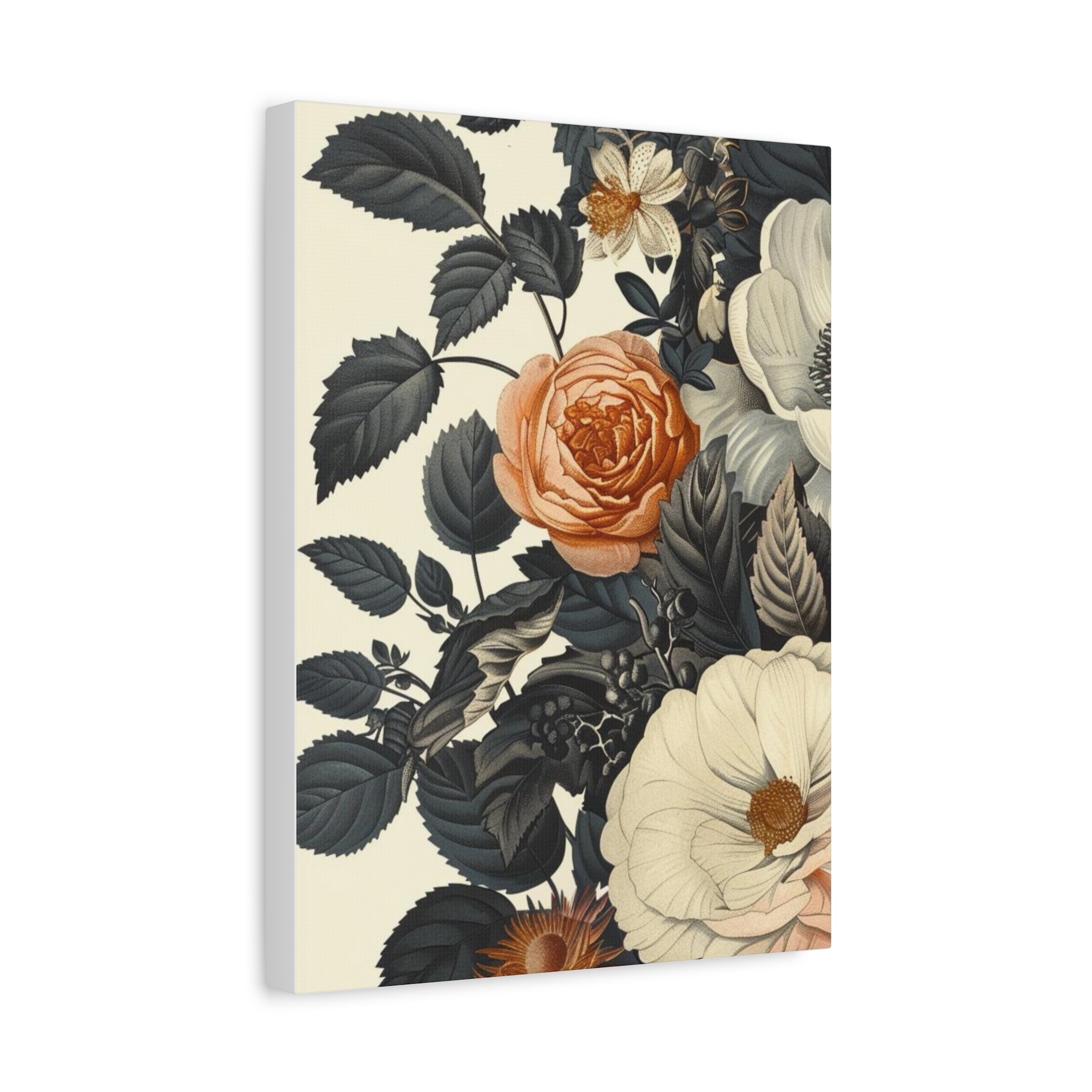 Vintage Florals – Antique-Inspired Canvas Wall Art