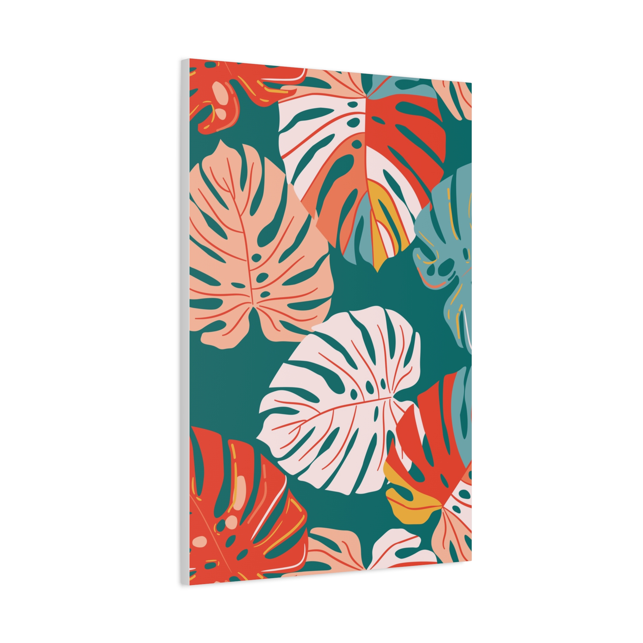 Matte Canvas (Monstera on green) - Image 10