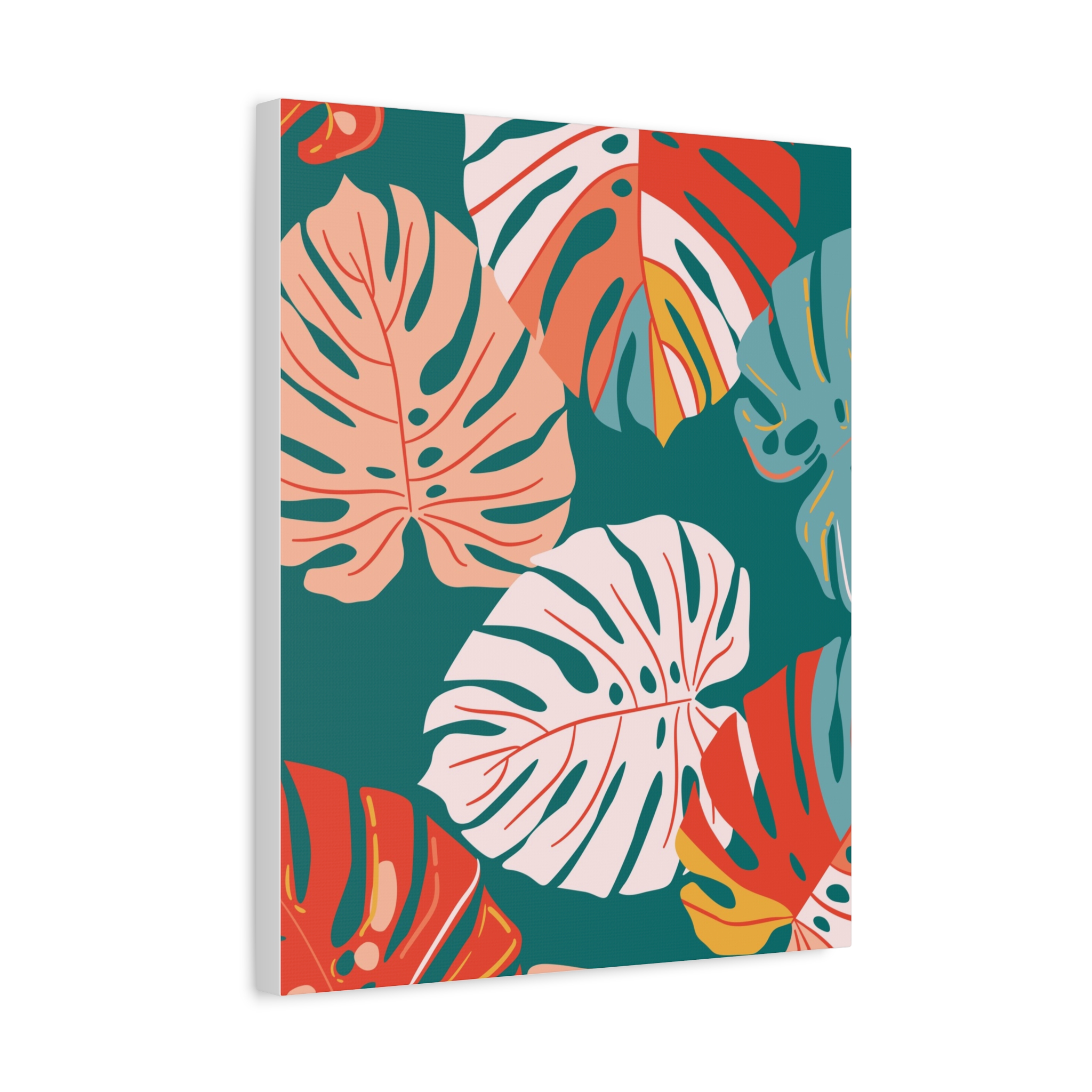 Matte Canvas (Monstera on green) - Image 6