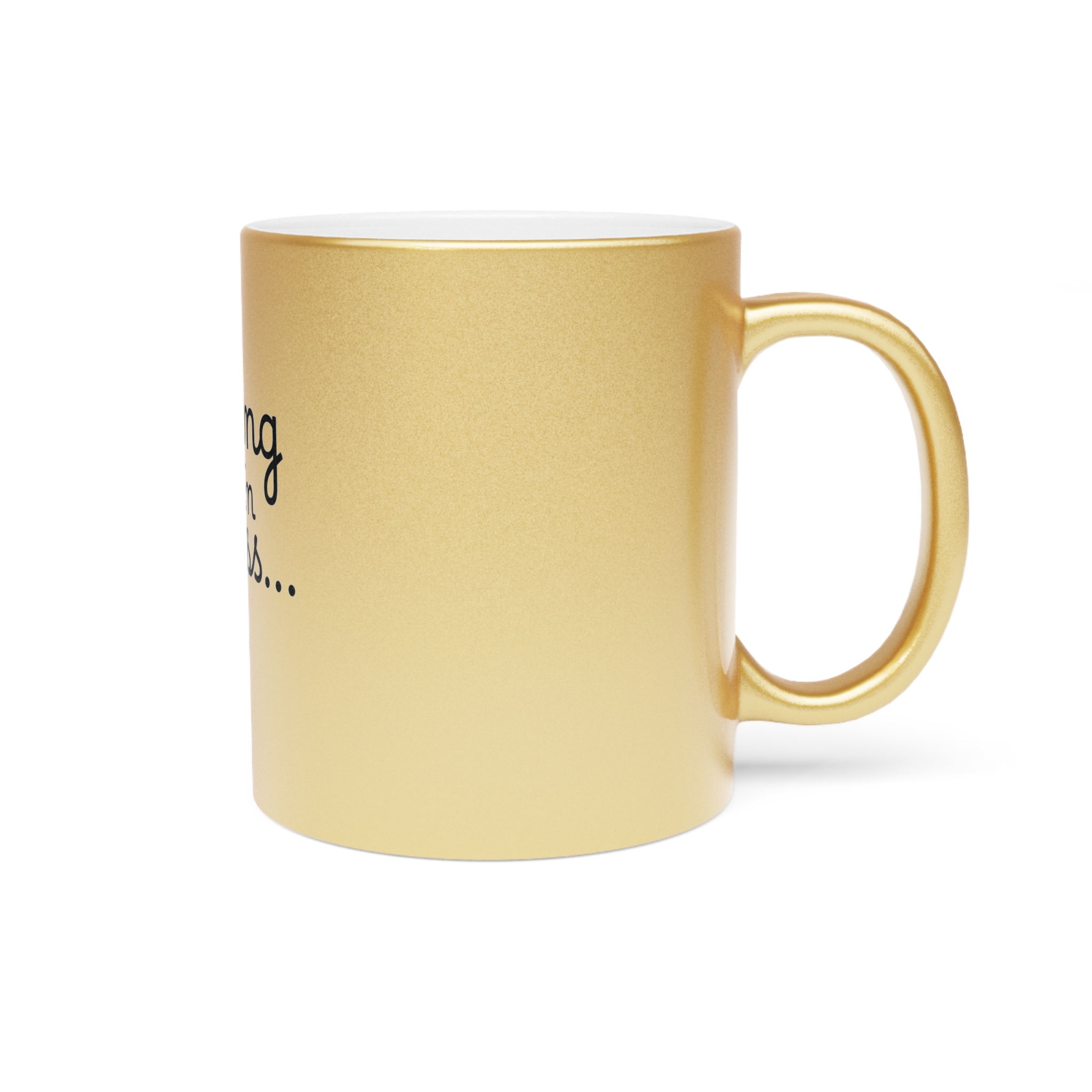 Metallic "Crafting in Progress" Mug (SilverGold) - Image 7