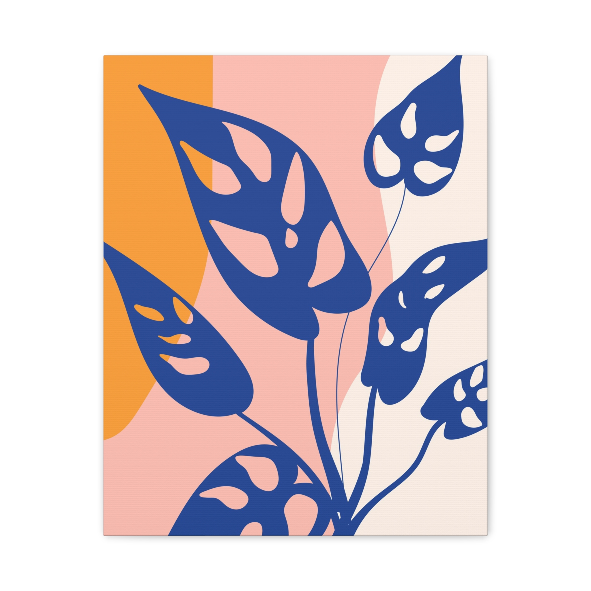 Canvas Art Print (Blue Monstera) - Image 5