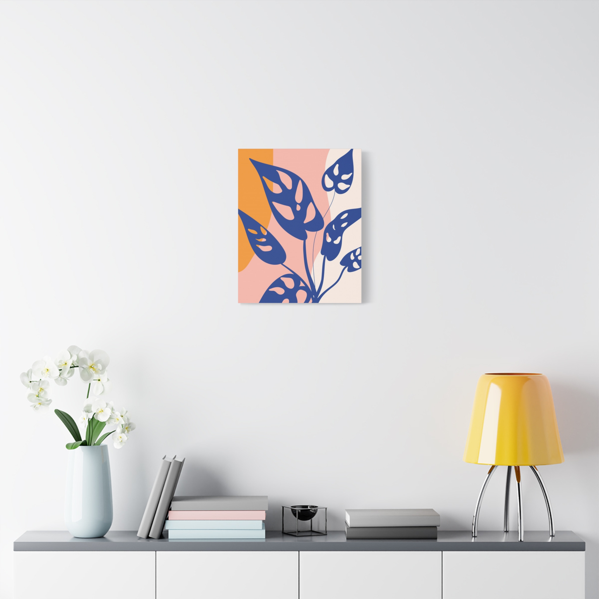 Canvas Art Print (Blue Monstera) - Image 7