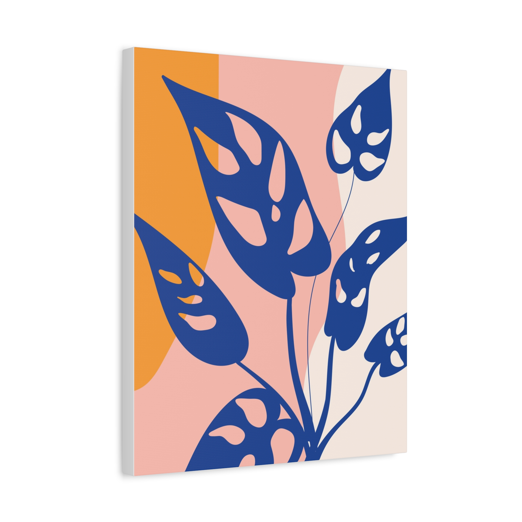 Canvas Art Print (Blue Monstera) - Image 6