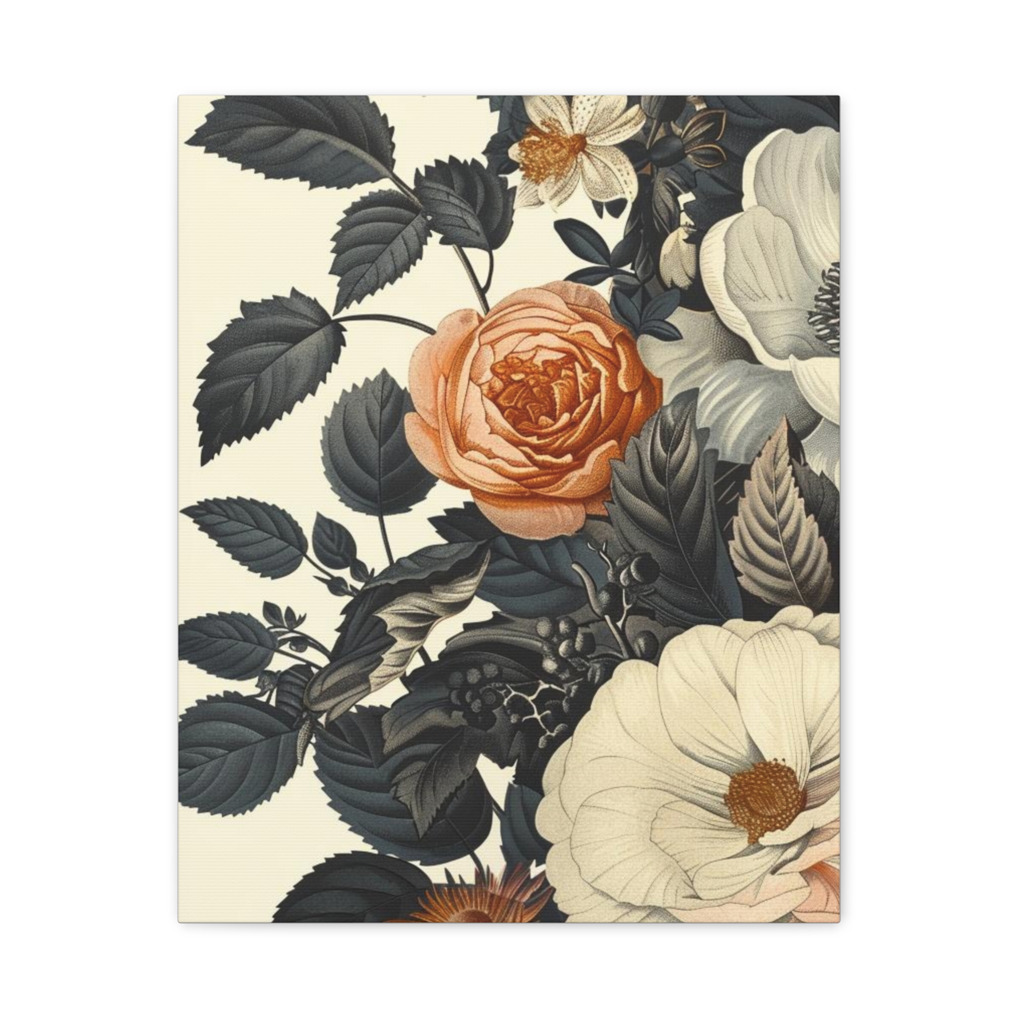Vintage Florals – Antique-Inspired Canvas Wall Art - Image 5