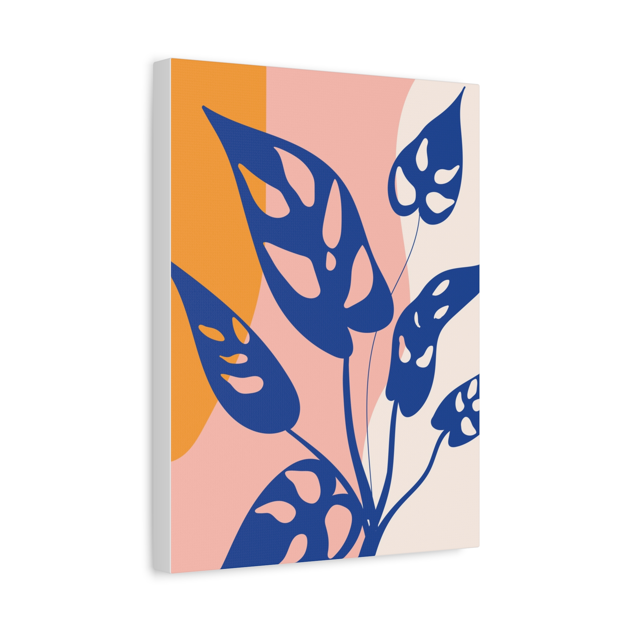 Canvas Art Print (Blue Monstera) - Image 2