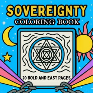 Sovereignty Coloring Pages :Empowering Words to Color and Reflect. Bold and Easy Designs